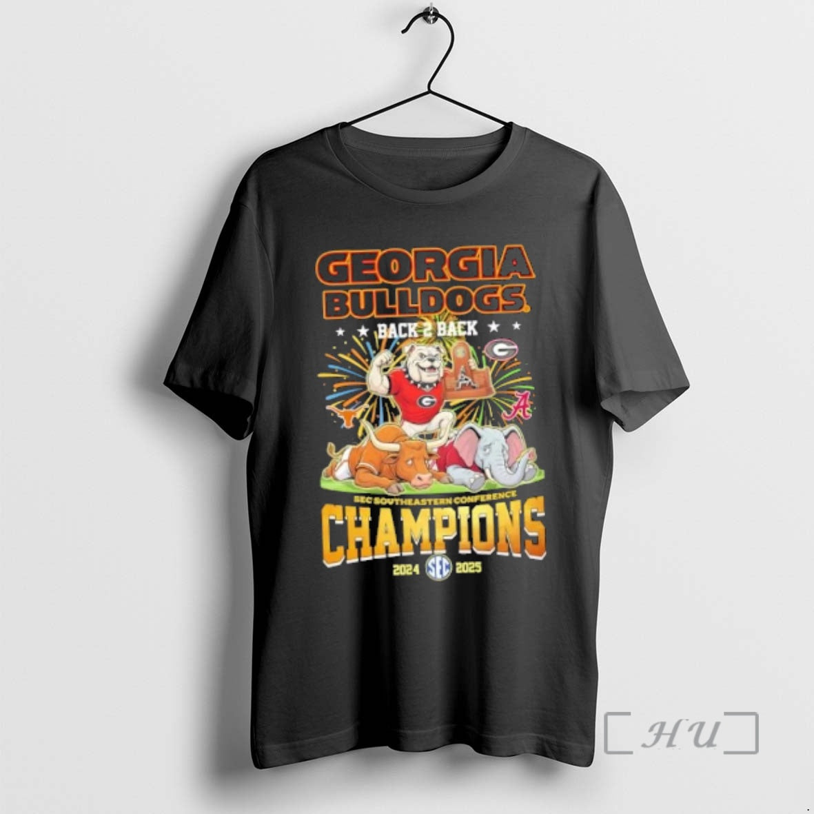 Officials Mascots Georgia Bulldogs Back 2 Back Sec Southeastern Conference Champions 2024 2025 Premium T-Shirts, Hoodie,...
