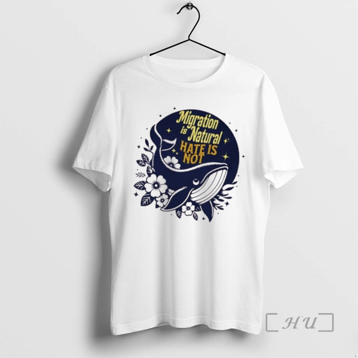 Officials Migration Is Natural Hate Is Not Floral T-Shirts, Hoodie, Sweatshirt | CiraTrend.com
