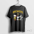 Officials Milwaukee Brewers Peanuts Flag Circle Black T-Shirts, Hoodie, Sweatshirt | CiraTrend.com
