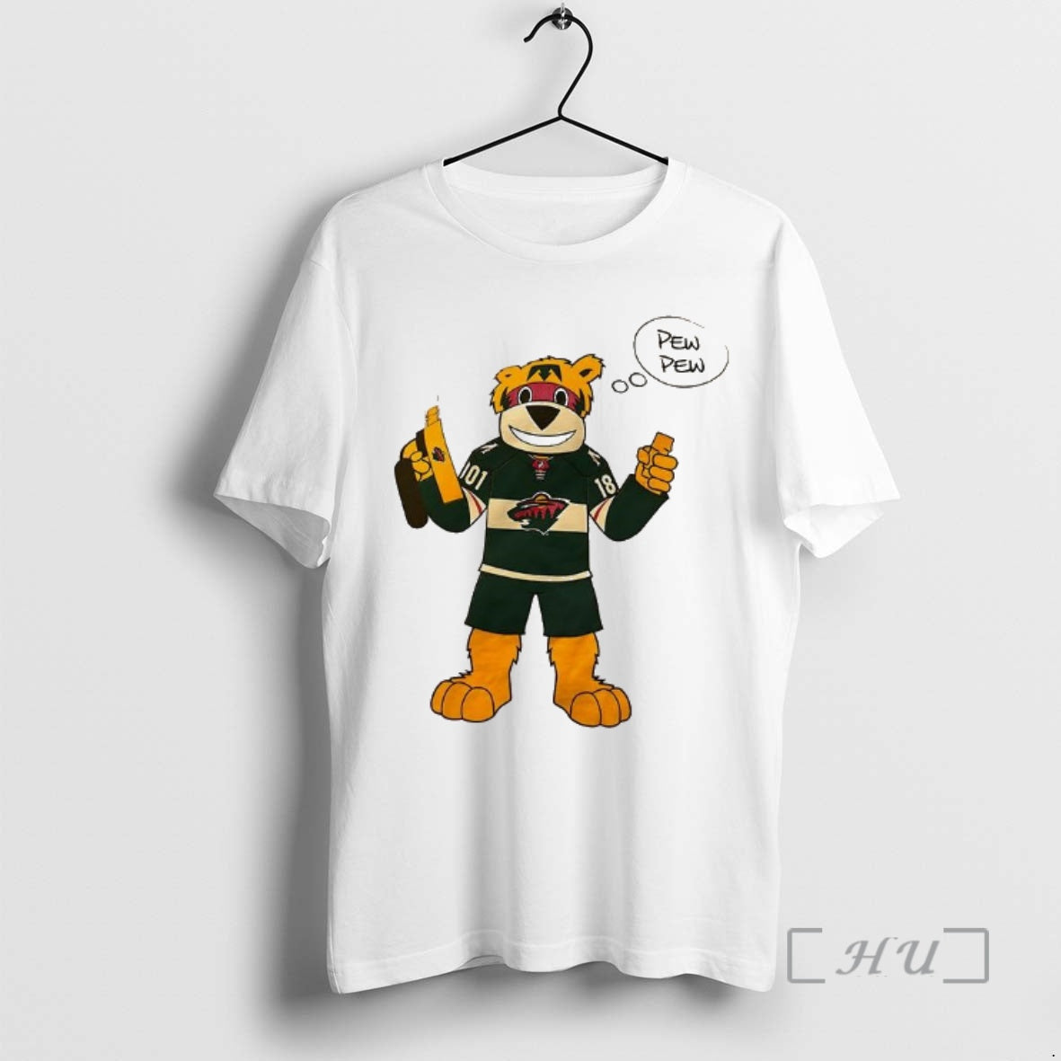 Officials Minnesota Wild Mascot Pew Pew T-Shirts, Hoodie, Sweatshirt | CiraTrend.com