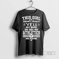 Officials Oakland Athletics This Girl Doesnt Usually Yell Tee Shirt