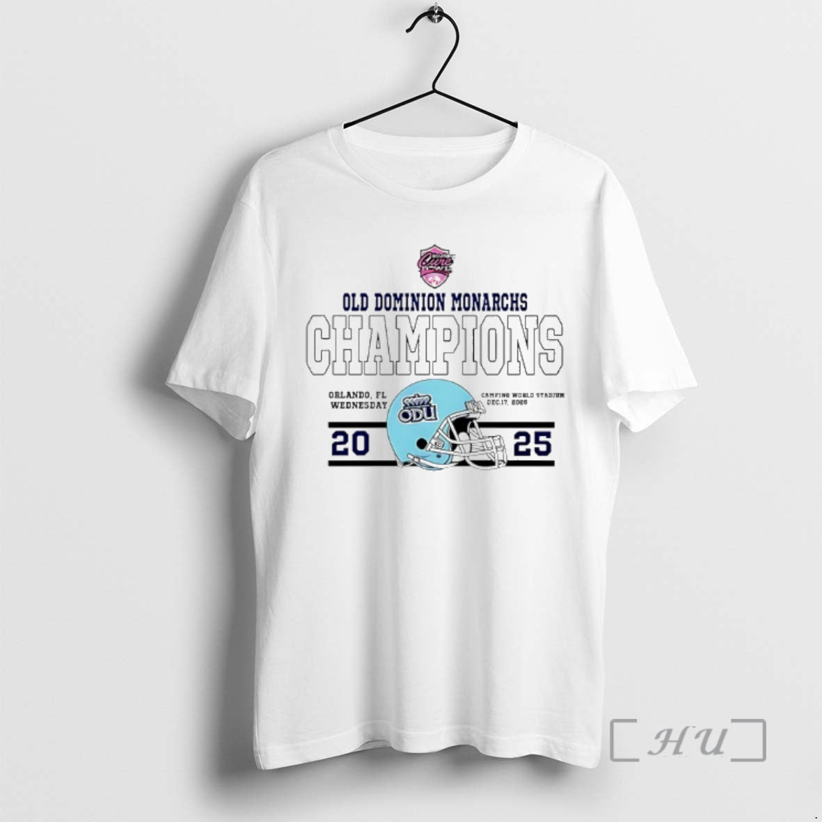 Officials Old Dominion Monarchs Football 2025 Cure Bowl Champions Helmet T-Shirts, Hoodie, Sweatshirt | CiraTrend.com