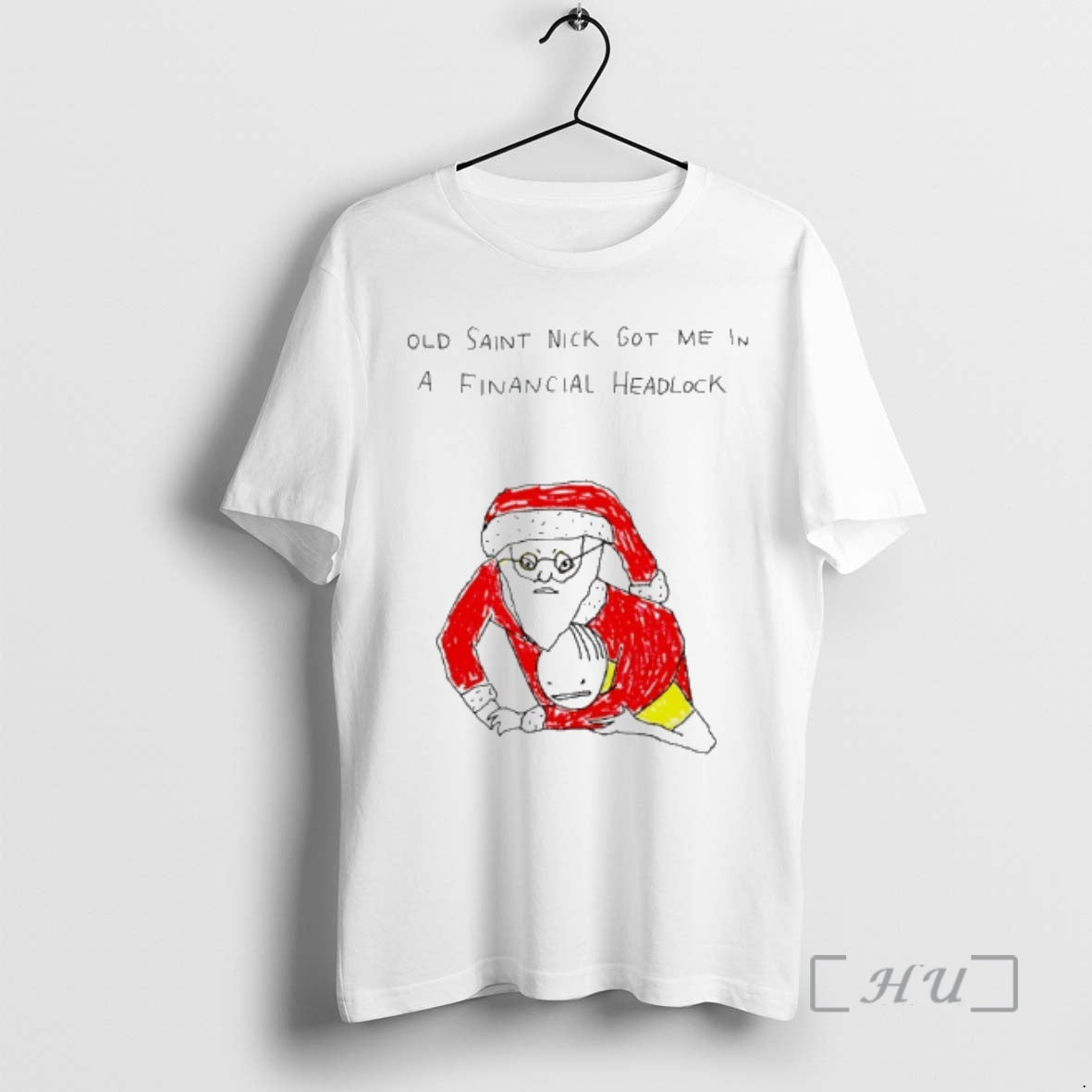 Officials Old Saint Nick Got Me In A Financial Chokehold T-Shirts, Hoodie, Sweatshirt | CiraTrend.com