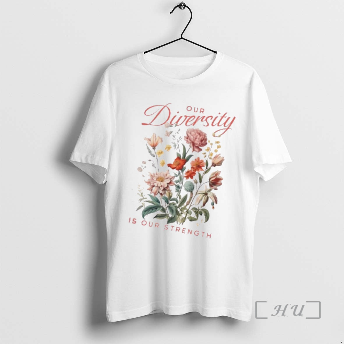 Officials Our Diversity Is Our Strength Floral T-Shirts, Hoodie, Sweatshirt | CiraTrend.com