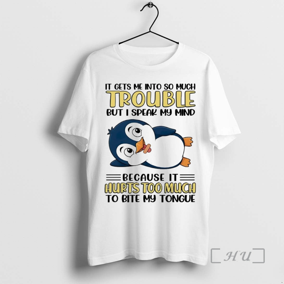 Officials Penguin It Gets Me Into So Much Trouble T-Shirts, Hoodie, Sweatshirt | CiraTrend.com