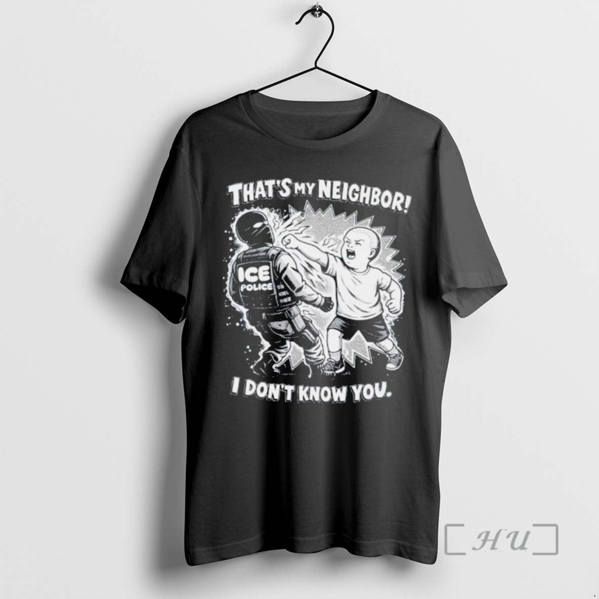 Officials Punch Out Ice Police Thats My Neighboor I Dont Know You Premium T Shirts Hoodie, Sweatshirt | CiraTrend.com