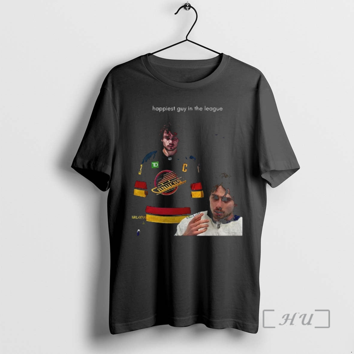 Officials Quinn Hughes Happiest Guy In The League T-Shirts, Hoodie, Sweatshirt | CiraTrend.com