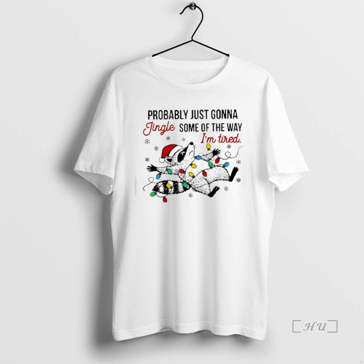 Officials Raccoon Christmas Probably Just Gonna Jingle Teacher T-Shirts, Hoodie, Sweatshirt | CiraTrend.com