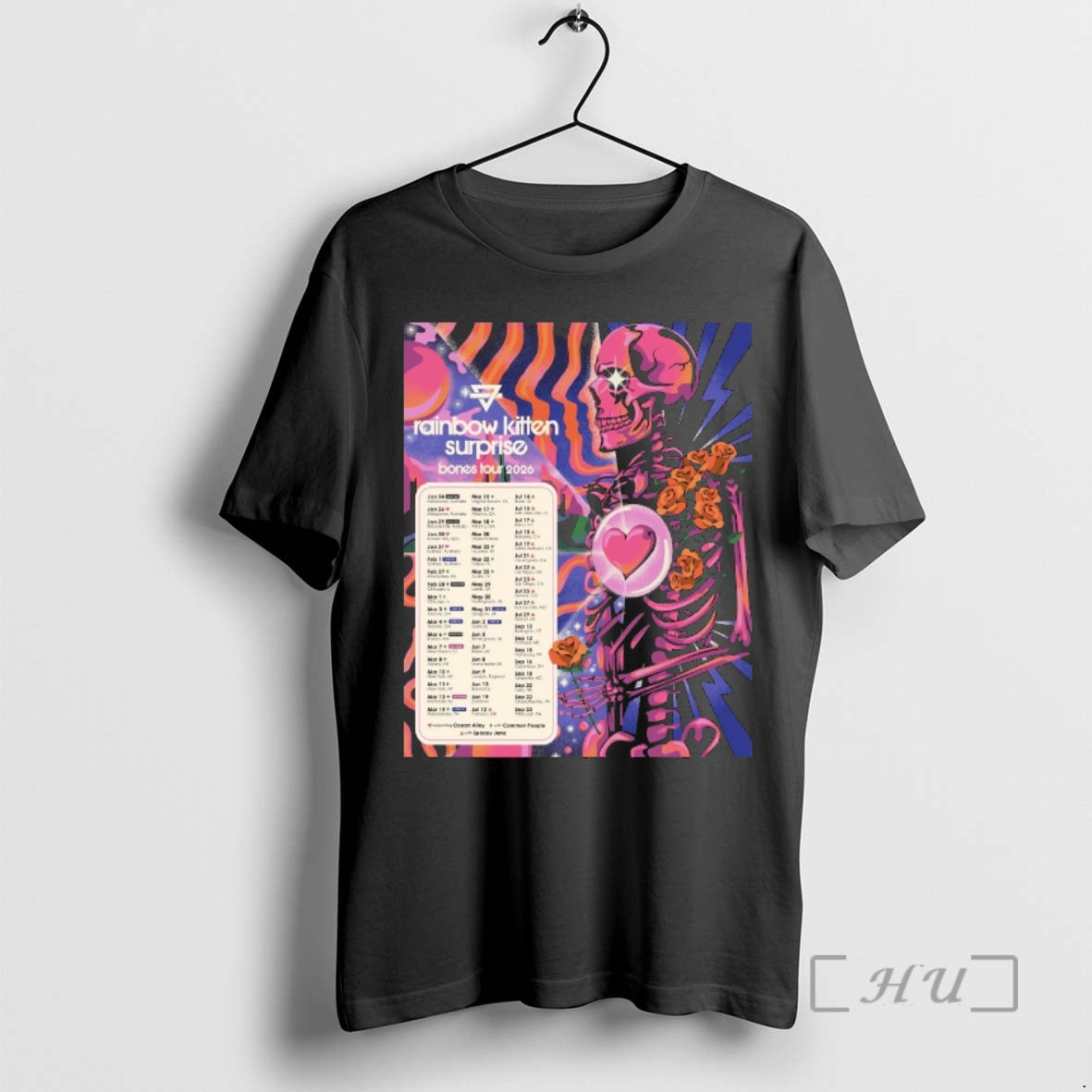 Officials Rainbow Kitten Surprise 2026 Bones Tour T-Shirts, Hoodie, Sweatshirt | CiraTrend.com