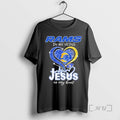 Officials Rams In My Veins Heart Jesus In My Heart T-Shirts, Hoodie, Sweatshirt | CiraTrend.com