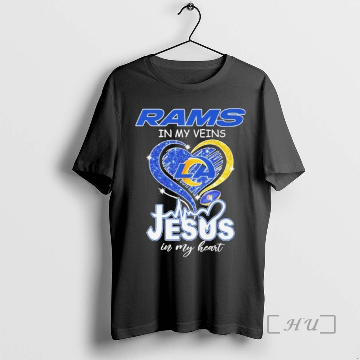 Officials Rams In My Veins Heart Jesus In My Heart T-Shirts, Hoodie, Sweatshirt | CiraTrend.com