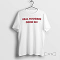 Officials Real Hoosiers Drink Ski Text T-Shirts, Hoodie, Sweatshirt | CiraTrend.com