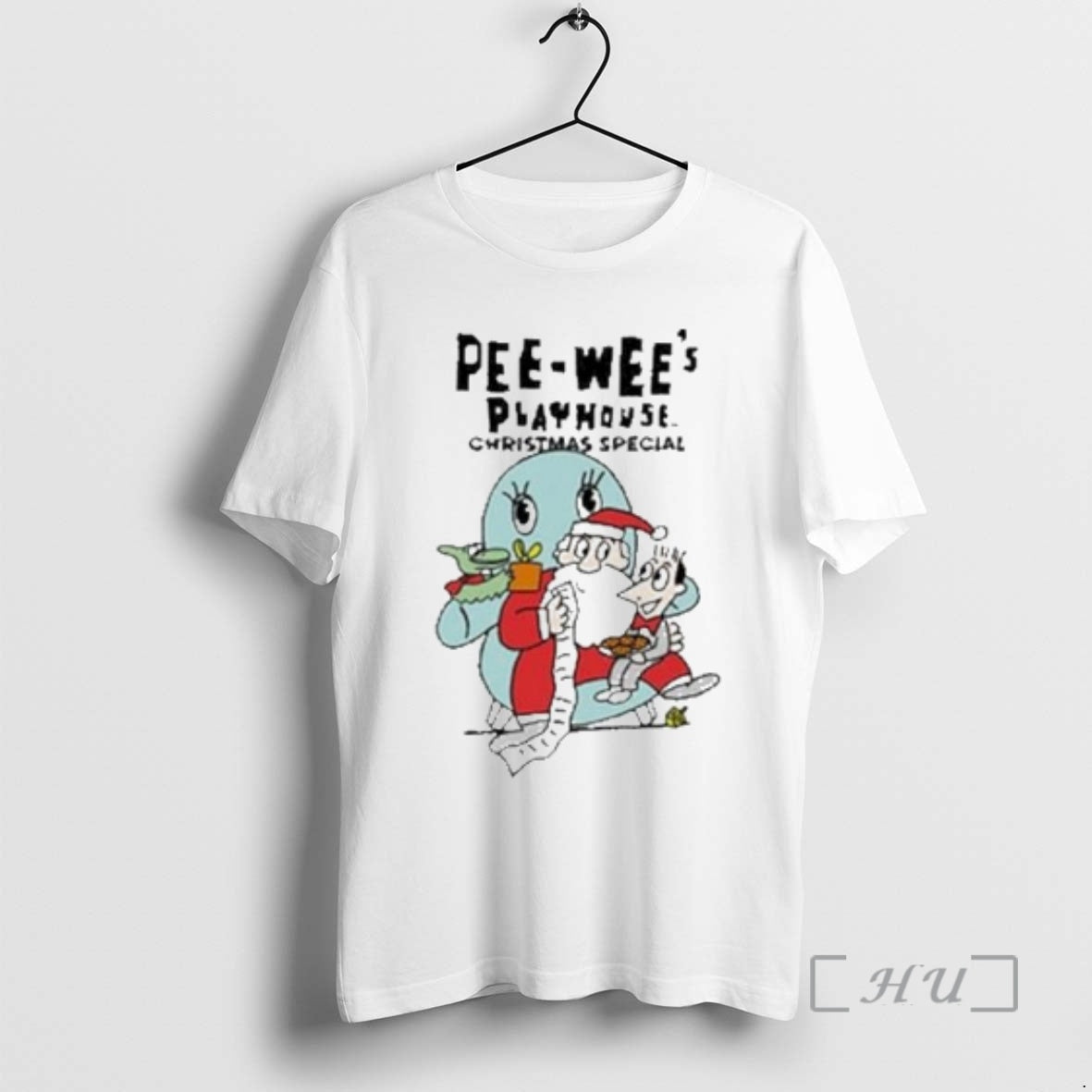 Officials Retrokid Pee Wees Playhouse Christmas Circle White T-Shirts, Hoodie, Sweatshirt | CiraTrend.com