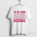 Officials Right The Chip Ohio State Buckeye 13 10 Loss National Champions Premium T Shirts Hoodie, Sweatshirt | CiraTrend.com