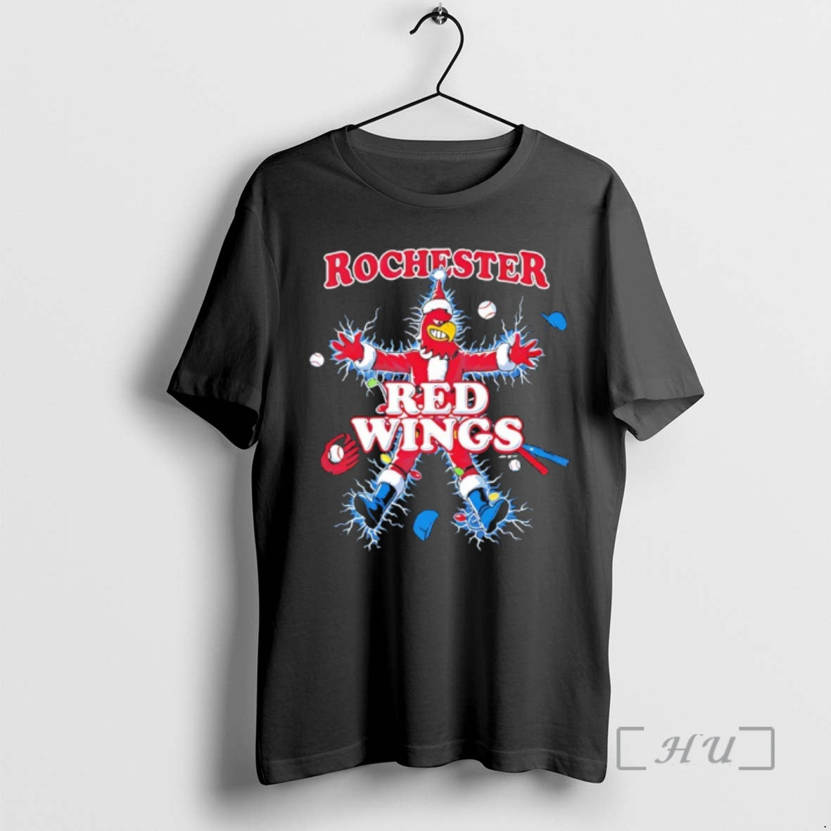 Officials Rochester Red Wings The Holiday Christmas Mascot T-Shirts, Hoodie, Sweatshirt | CiraTrend.com