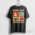 Officials Same Shit Difference Hats Ku Klux Klan Red Maga Hat Protest T Shirt