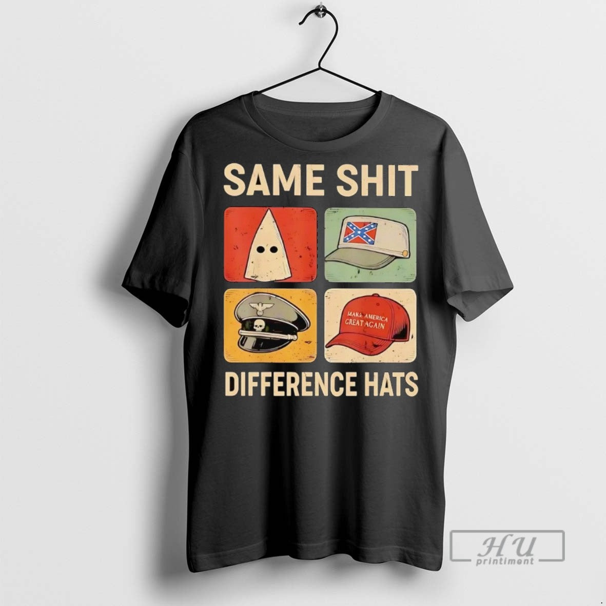 Officials Same Shit Difference Hats Ku Klux Klan Red Maga Hat Protest T Shirt