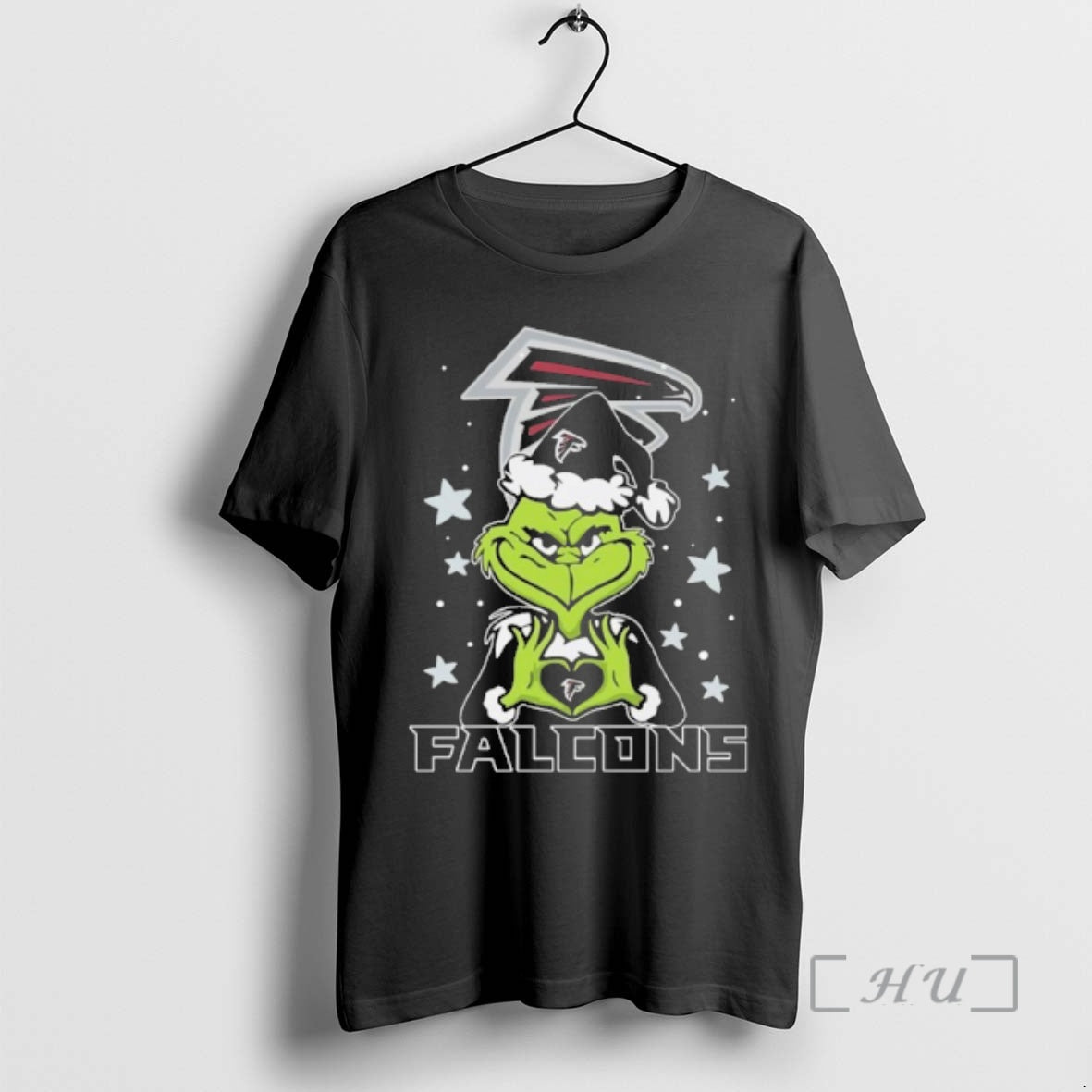 Officials Santa Grinch Heart Falcons Star T-Shirts, Hoodie, Sweatshirt | CiraTrend.com
