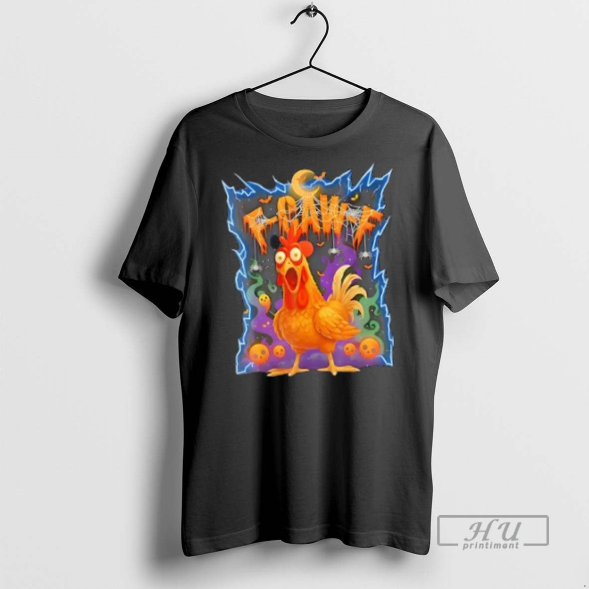 Officials Scared Chicken F Caw F Halloween T Shirt