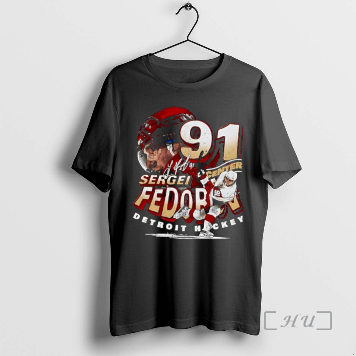 Officials Sergei Fedorov Detroit Hockey Player Name Graphic T-Shirts, Hoodie, Sweatshirt | CiraTrend.com