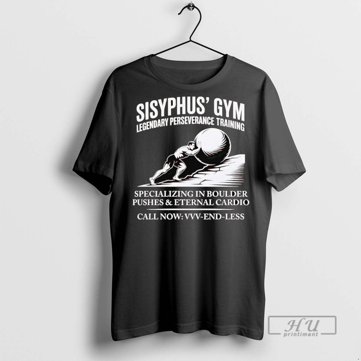 Officials Sisyphus Gym Legendary Perseverance Training Specializing In Boulder T Shirt