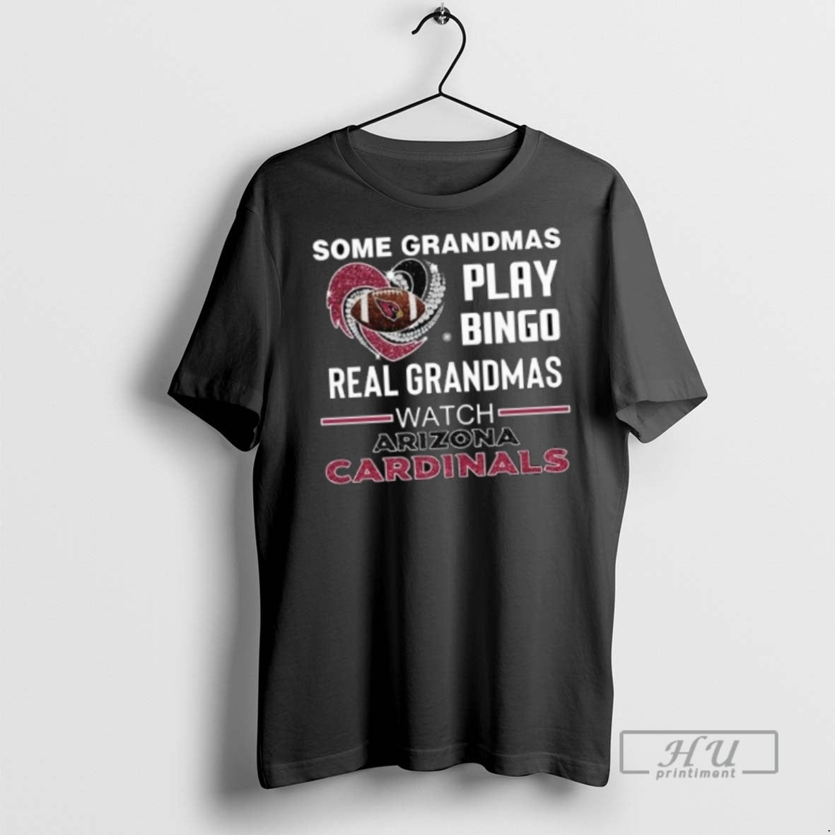 Officials Some Grandmas Play Bingo Real Grandmas Watch Arizona Cardinals Diamond Heart 2025 Long Sleve
