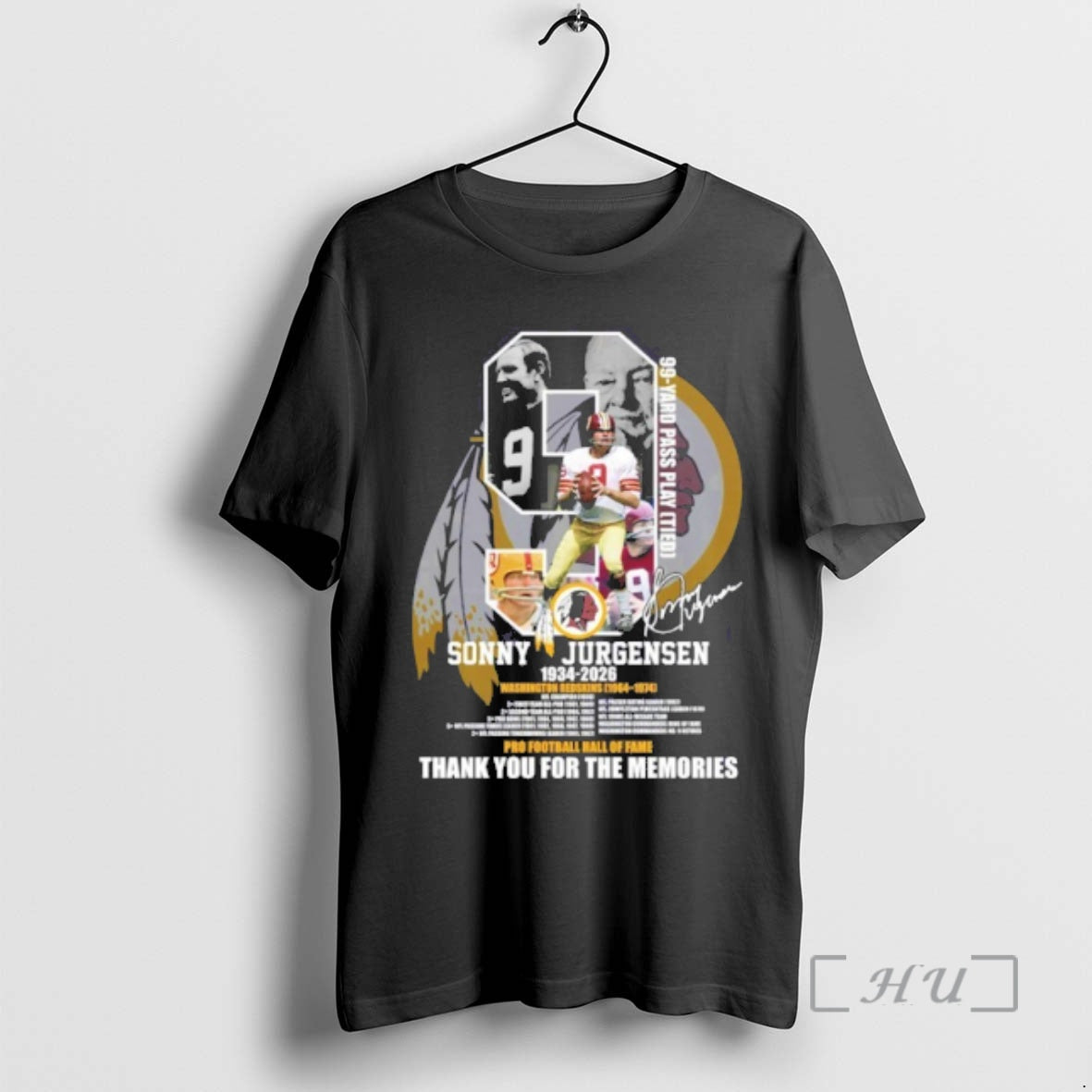 Officials Sonny Jurgensen 1934 2026 Washington Redskins Pro Football Hall Of Fame Thank You For T-Shirts, Hoodie, Sweatshirt