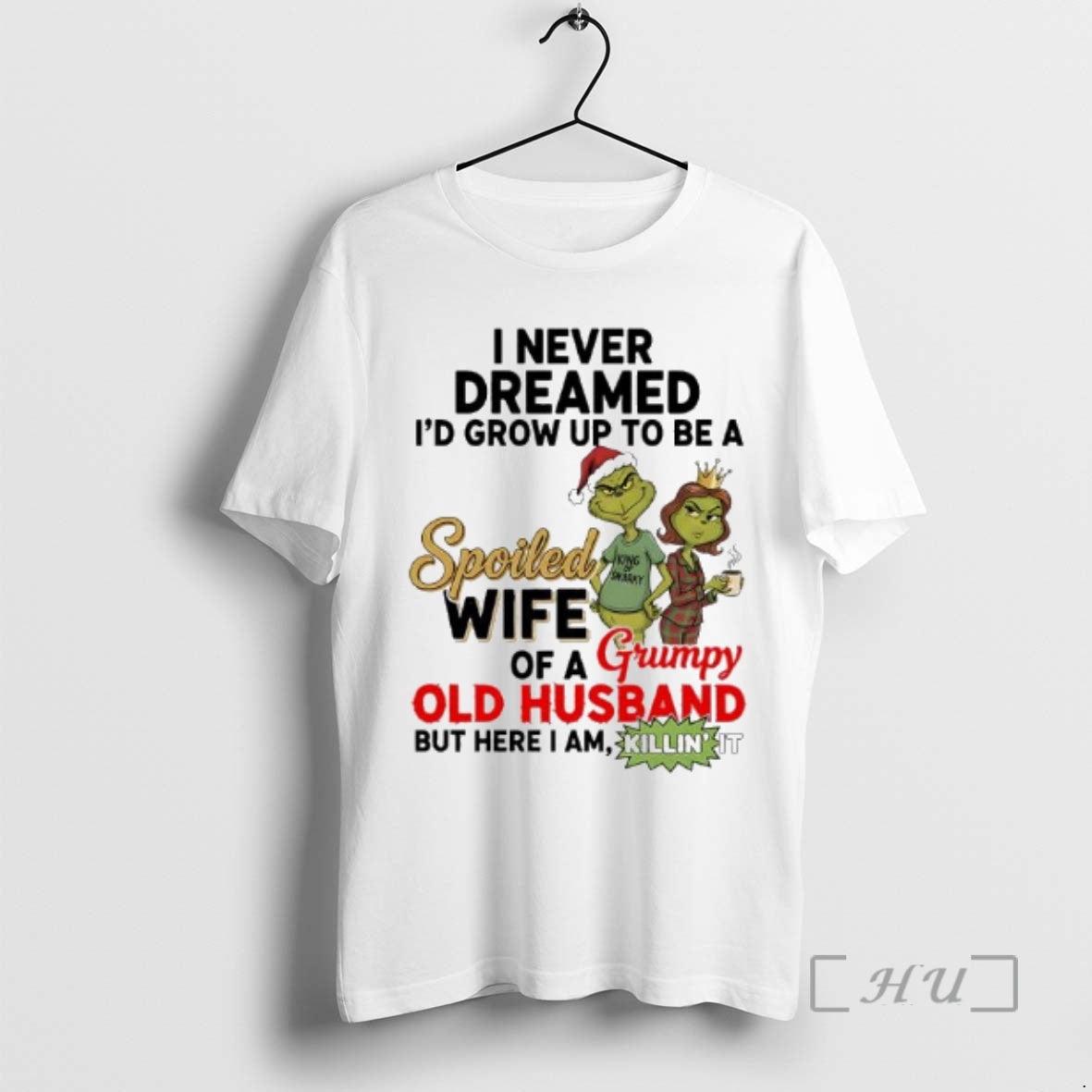 Officials Spoiled Wife Of A Grumpy Old Husband Grinch Graphic T-Shirts, Hoodie, Sweatshirt | CiraTrend.com