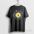 Officials Starry Moon Cat Art T-Shirts, Hoodie, Sweatshirt | CiraTrend.com