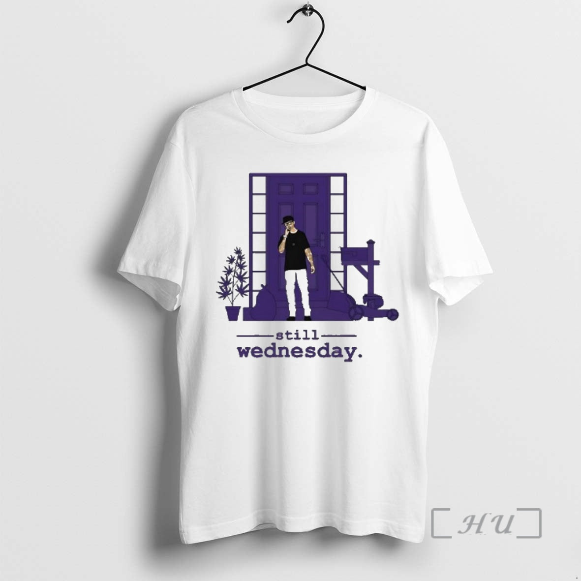 Officials Still Wednesday Man Smoking In Front Of Purple House T-Shirts, Hoodie, Sweatshirt | CiraTrend.com