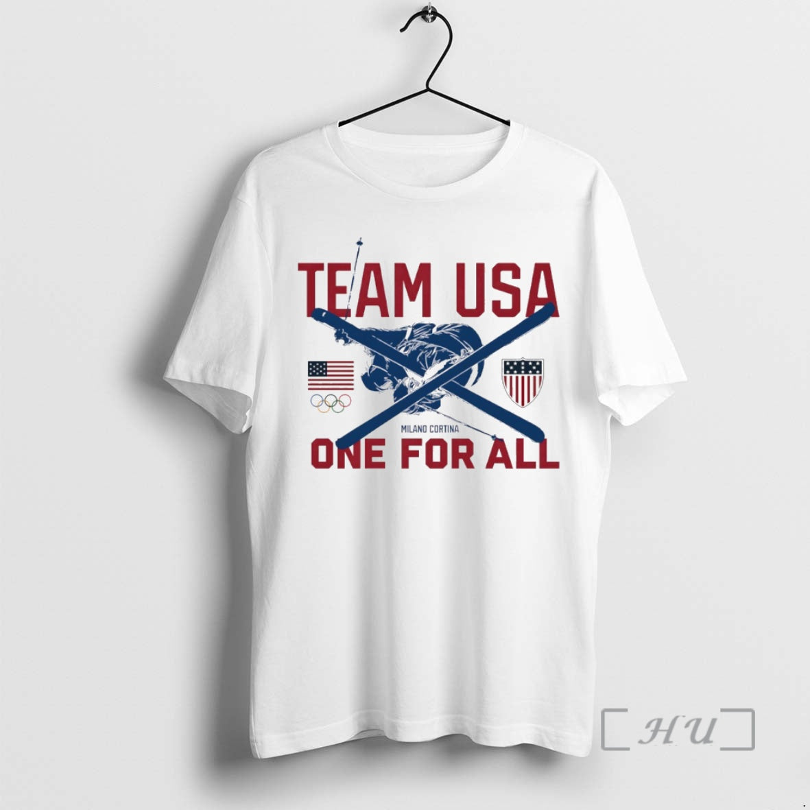Officials Team Usa Milano Cortina 2026 Winter Olympics Skiing One For All Circle Premium T-Shirts, Hoodie, Sweatshirt