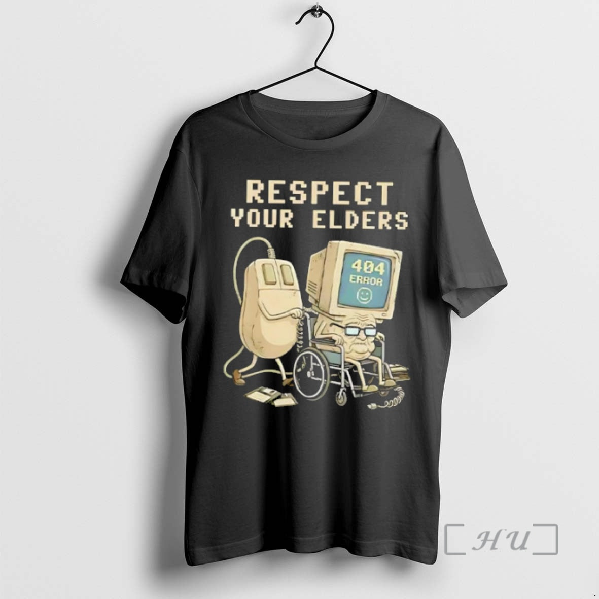 Officials Tech 404 Error Hilarious Respect Your Elders Retro T-Shirts, Hoodie, Sweatshirt | CiraTrend.com