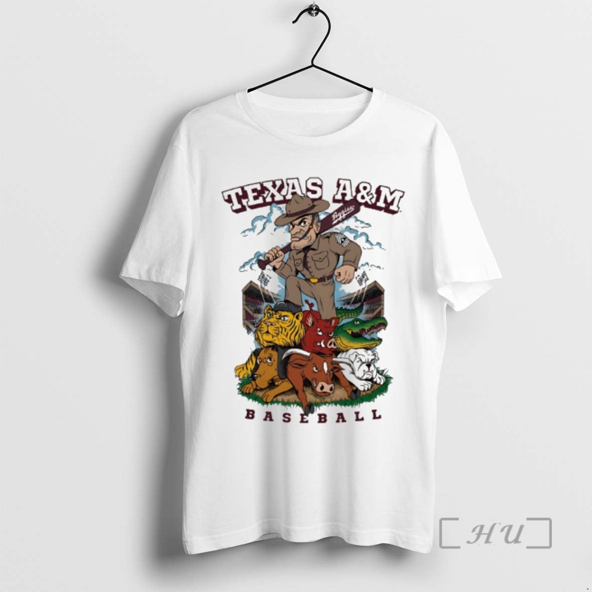 Officials Texas A And M Aggies Baseball Ol Sarge Defeat All Opponents Mascot Graphic Premium T-Shirts, Hoodie, Sweatshirt