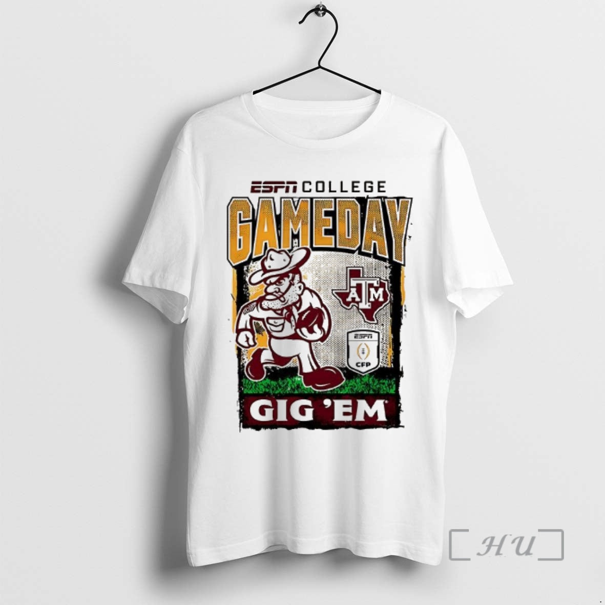 Officials Texas Am Aggies Gig Em Football Playoff Gameday Mascot T-Shirts, Hoodie, Sweatshirt | CiraTrend.com