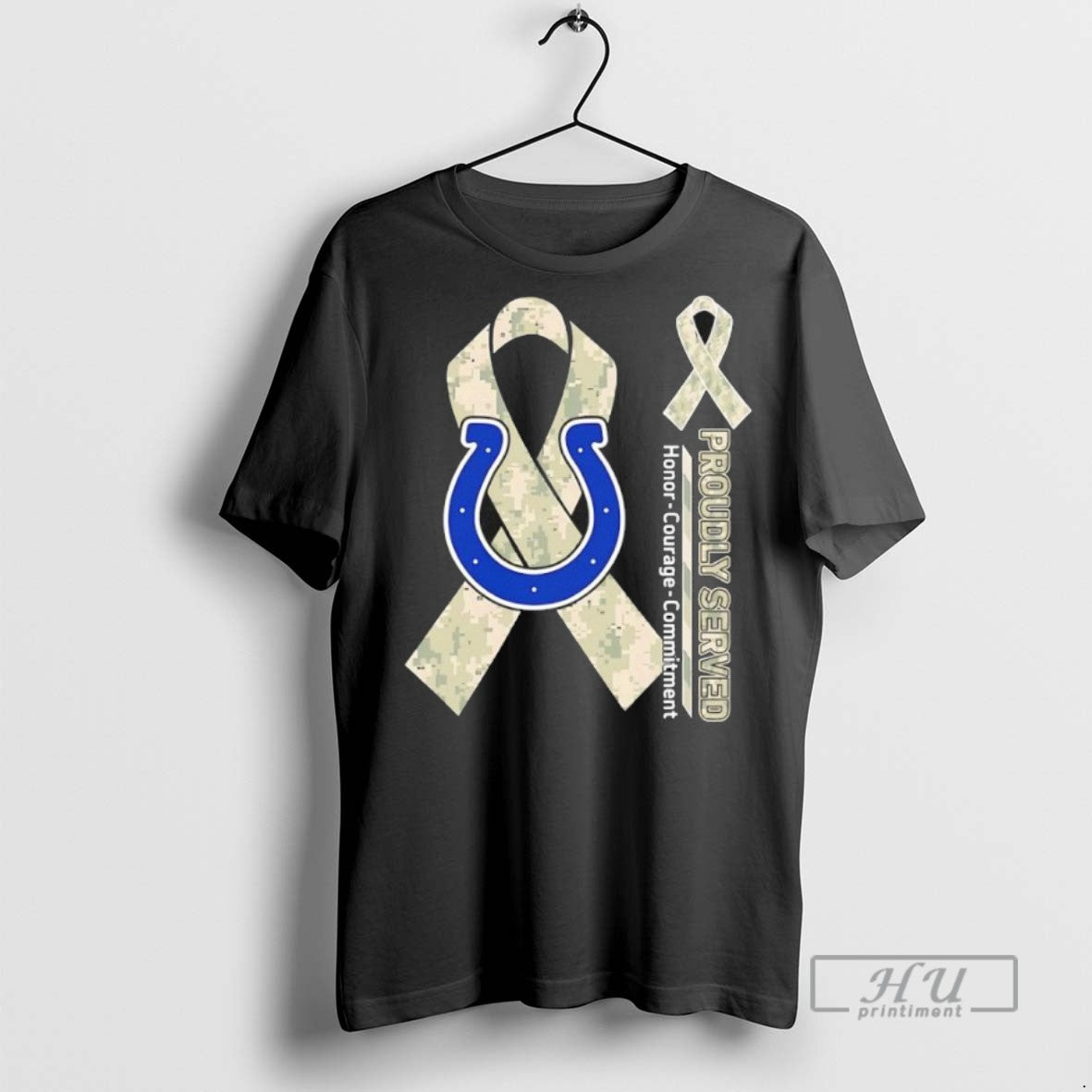 Officials Trending Proudly Served Honor Courage Commitment Indianapolis Colts Football Tee Shirt