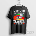 Officials Trending Retired But Forever A Teacher At Heart Cleveland Browns Football Tee Shirt