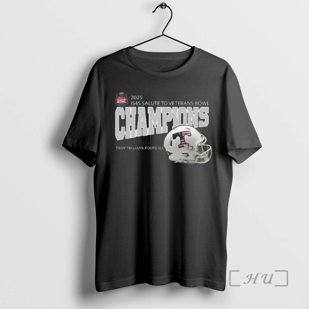 Officials Troy Trojans Football Are 2025 Is4s Salute To Veterans Bowl Champions Helmet Premium T-Shirts, Hoodie, Sweatshirt