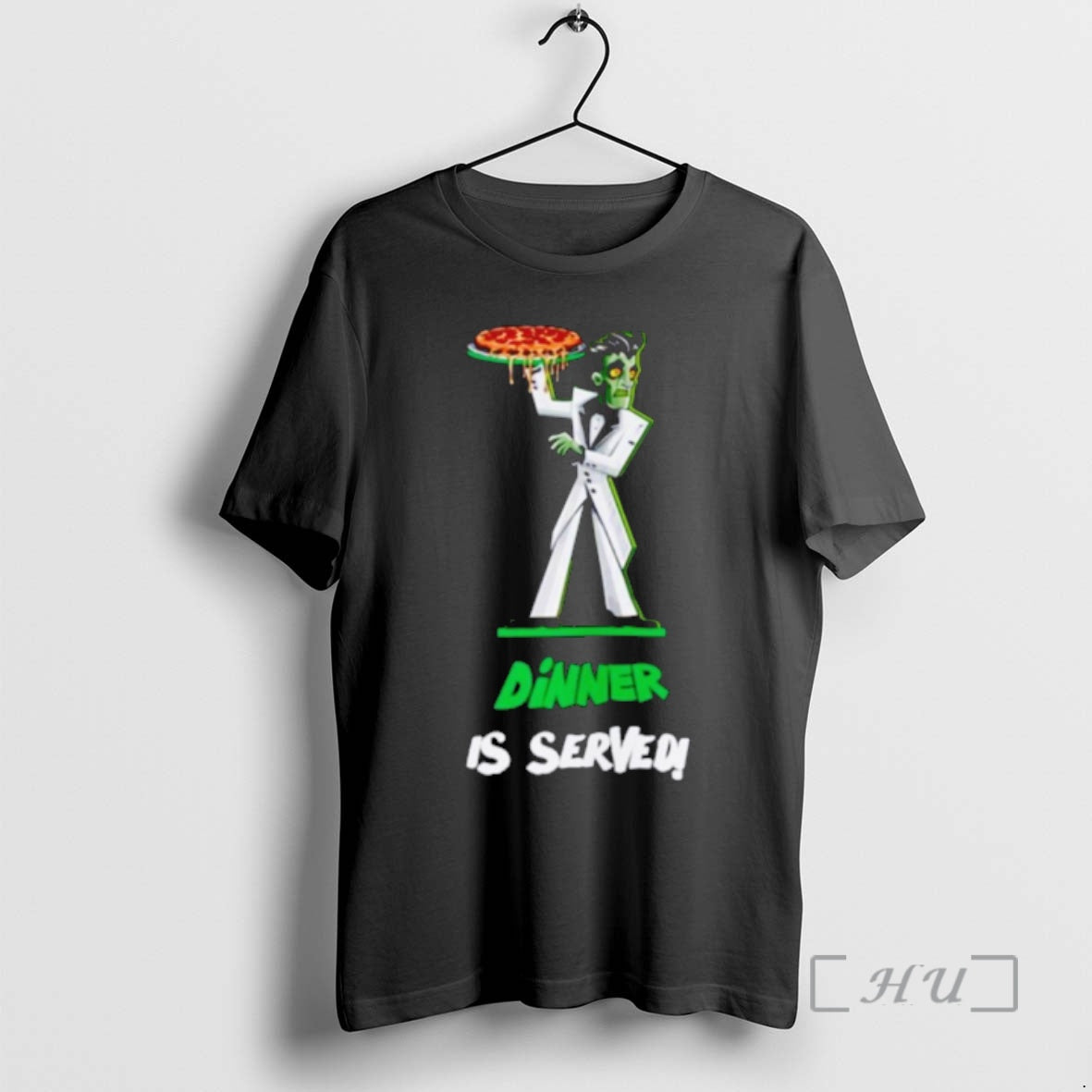 Officials Zombie Holding Pizza Dinner Is Served T-Shirts, Hoodie, Sweatshirt | CiraTrend.com