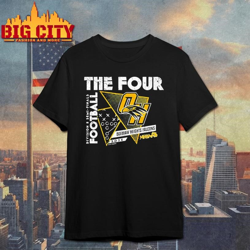 Ogemaw Heights Falcons 2025 MHSAA Football Division 5 The Four shirt