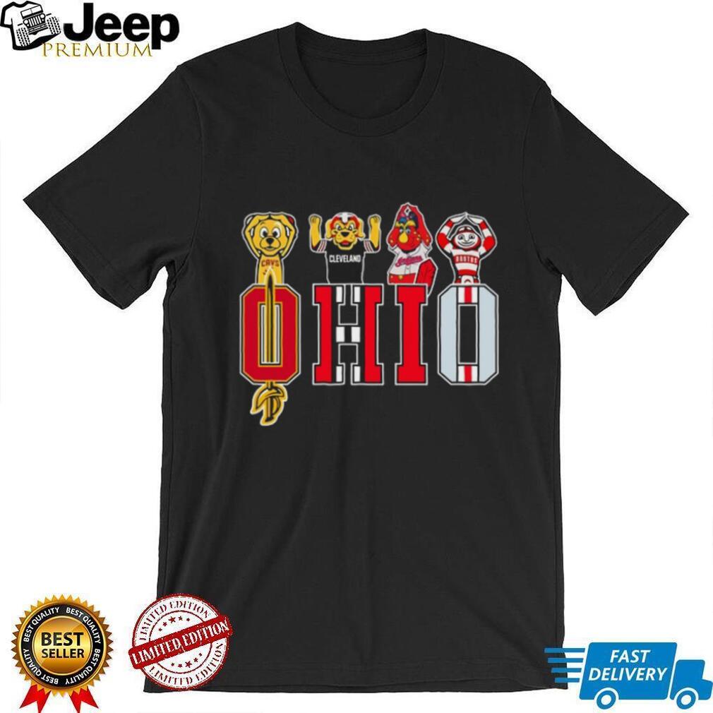 Ohio Sports Mascots “OHIO” Logo Fan T Shirt