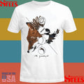 Ok Goodnight The Fox The Bird Illustration Heather Cream T-Shirts