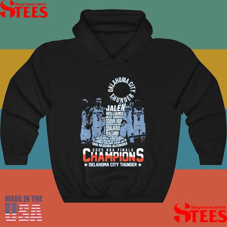 Oklahoma City Thunder 2025 Nba Finals Champions T-shirt