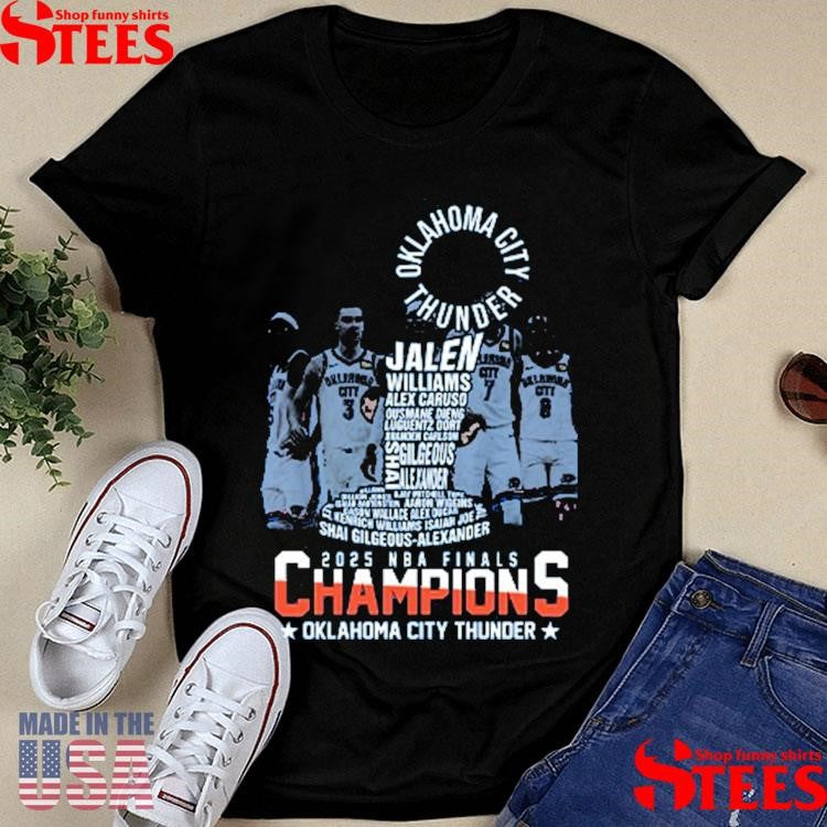 Oklahoma City Thunder 2025 Nba Finals Champions T-shirt