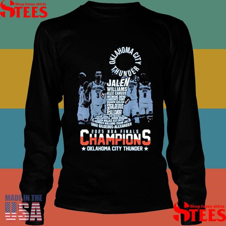 Oklahoma City Thunder 2025 Nba Finals Champions T-shirt