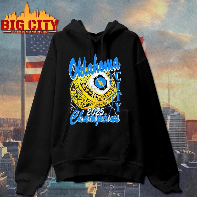 Oklahoma City Thunder ring Champions 2025 shirt