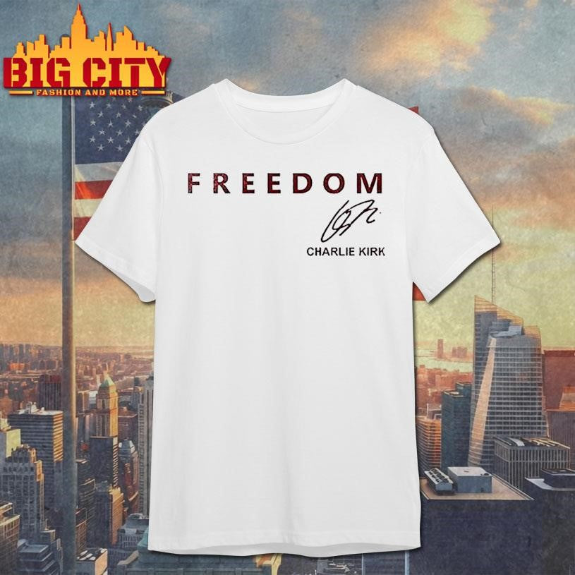 Oklahoma Soners X The University Of Oklahoma X Charlie Kirk Freedom Signature Shirt