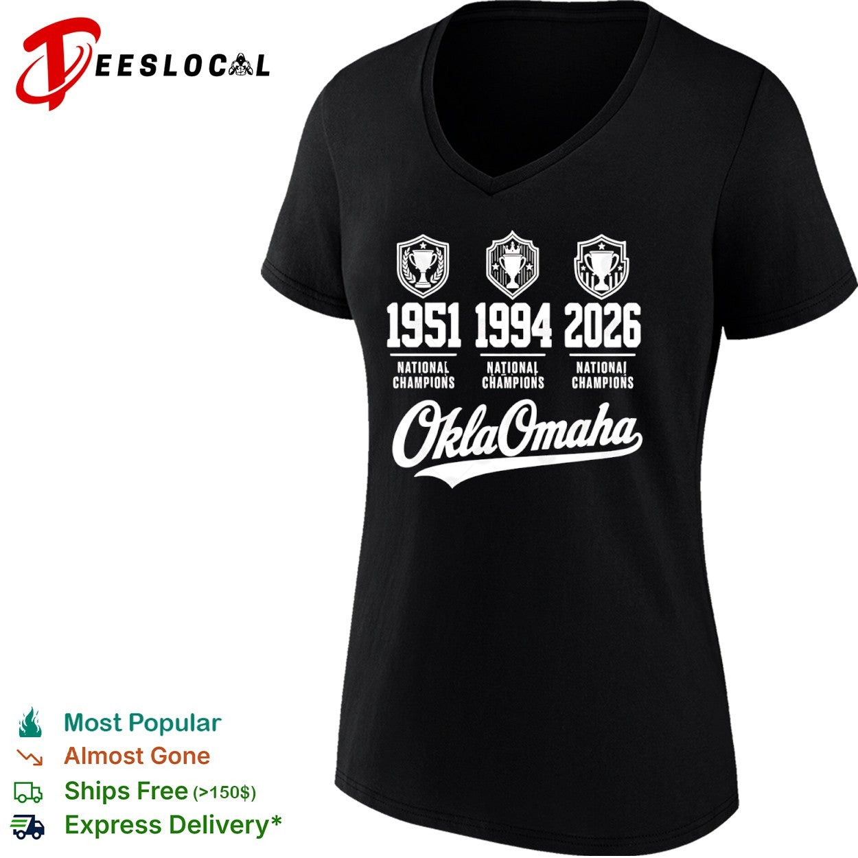 Oklahoma Sooners 1951 1994 2026 National Champions OklaOmaha College Baseball shirt