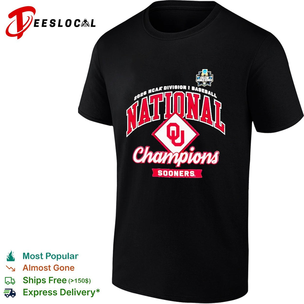 Oklahoma Sooners 2026 NCAA Division I Baseball National Champions shirt