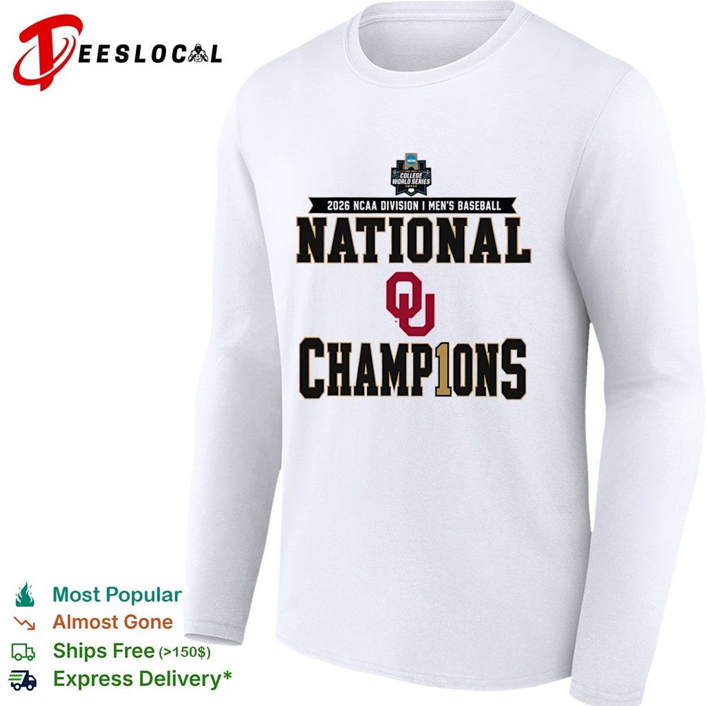 Oklahoma Sooners 2026 NCAA division I men’s baseball national champions college world series omaha shirt