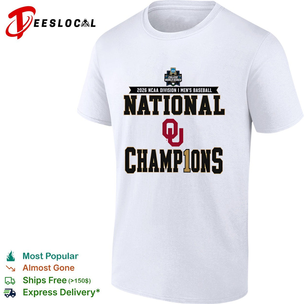 Oklahoma Sooners 2026 NCAA division I men’s baseball national champions college world series omaha shirt
